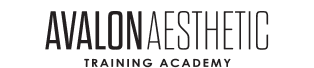 Avalon Aesthetic Training Academy in black letters